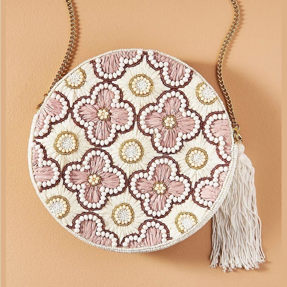 Anthropologie Under the Sea Beaded Bag - Cream - Picture 2 of 5